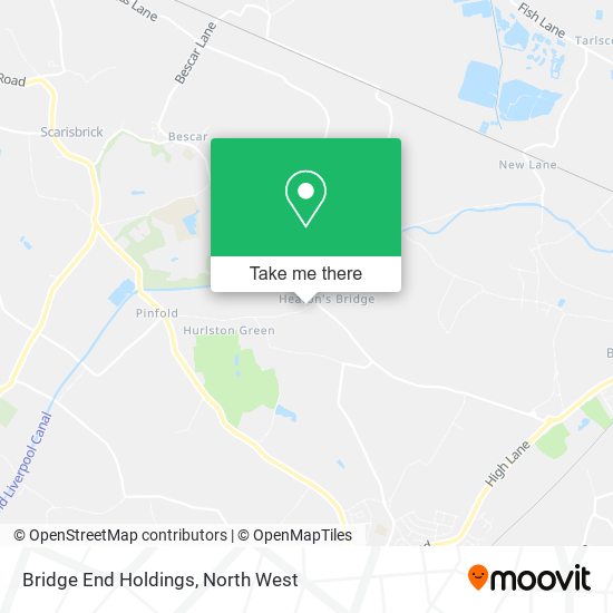 Bridge End Holdings map