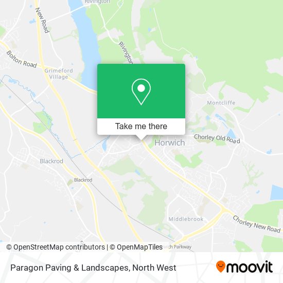 Paragon Paving & Landscapes map