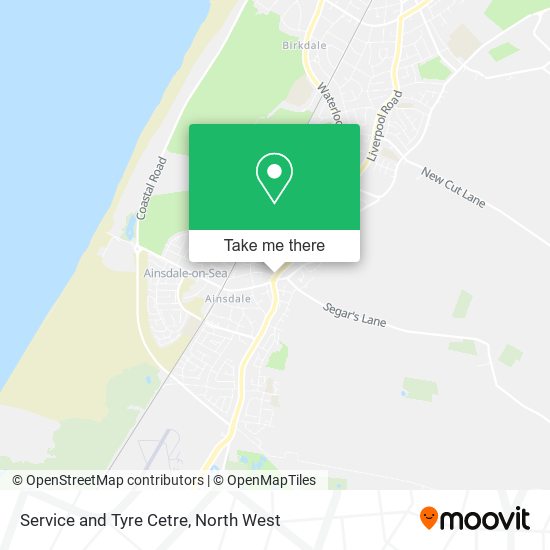 Service and Tyre Cetre map