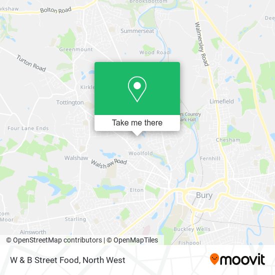 W & B Street Food map