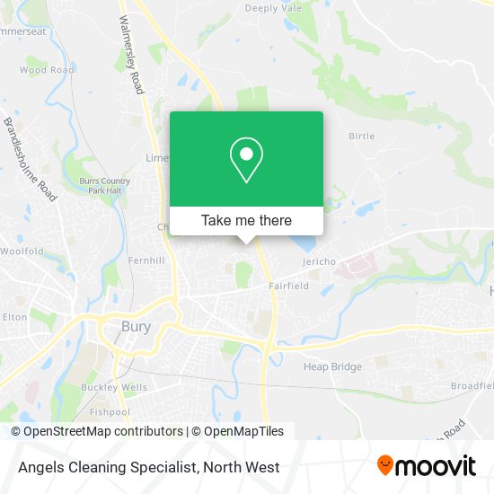Angels Cleaning Specialist map