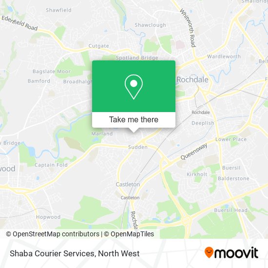 Shaba Courier Services map