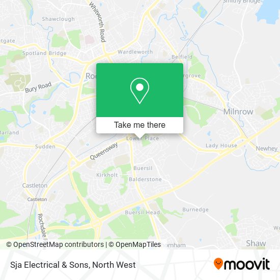Sja Electrical & Sons map