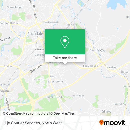 Lje Courier Services map