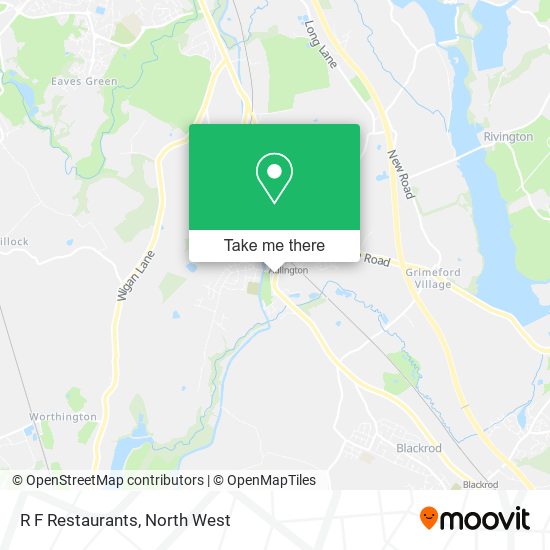 R F Restaurants map