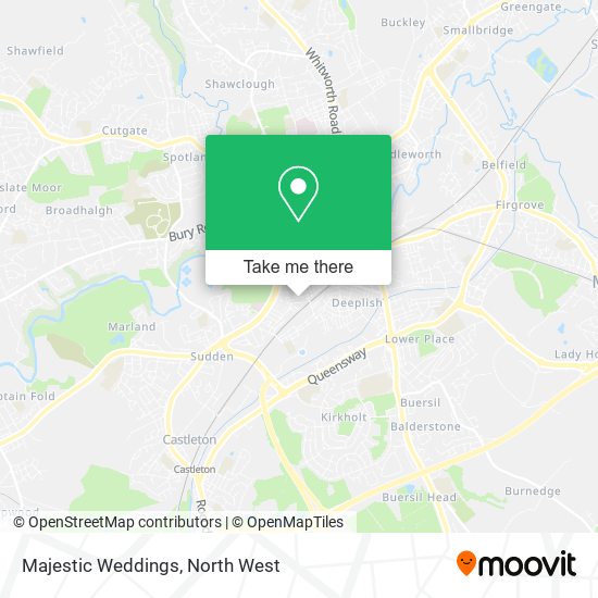 Majestic Weddings map