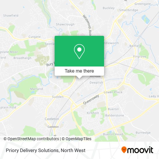 Priory Delivery Solutions map
