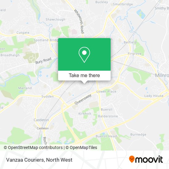 Vanzaa Couriers map