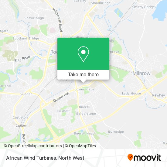 African Wind Turbines map