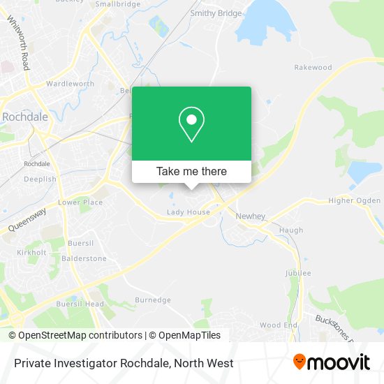 Private Investigator Rochdale map