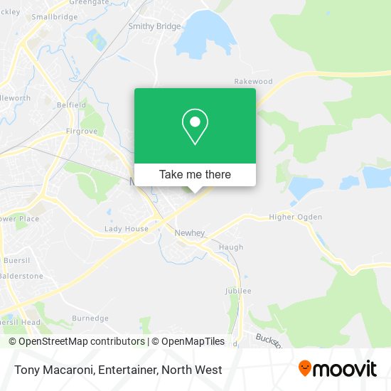 Tony Macaroni, Entertainer map
