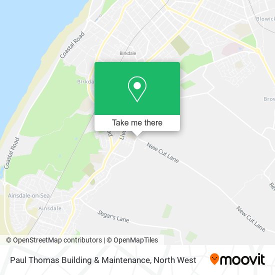 Paul Thomas Building & Maintenance map