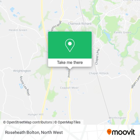 Roseheath Bolton map
