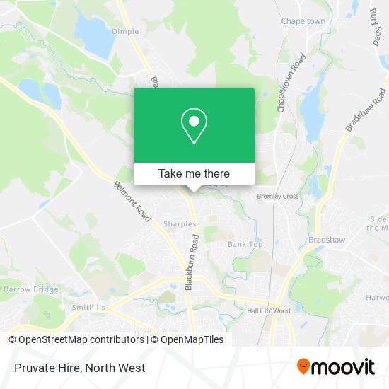 Pruvate Hire map