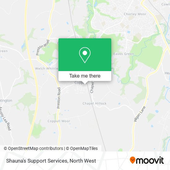 Shauna's Support Services map