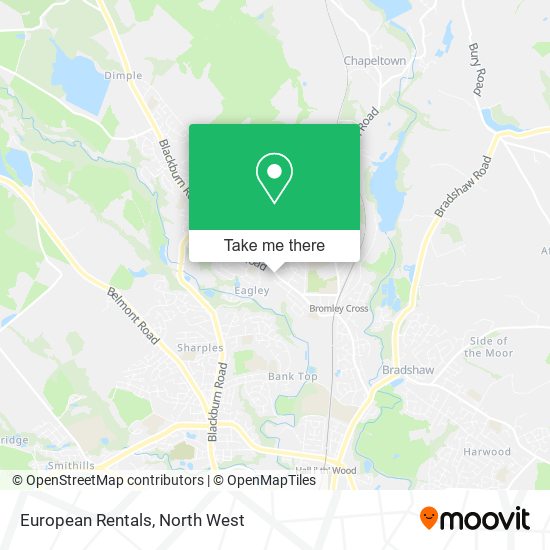 European Rentals map