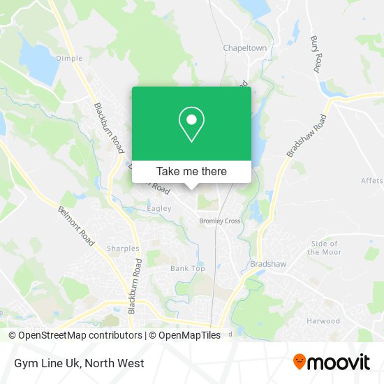 Gym Line Uk map