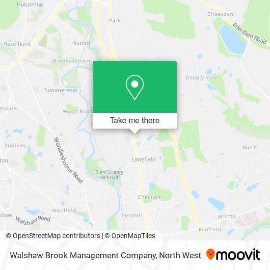 Walshaw Brook Management Company map