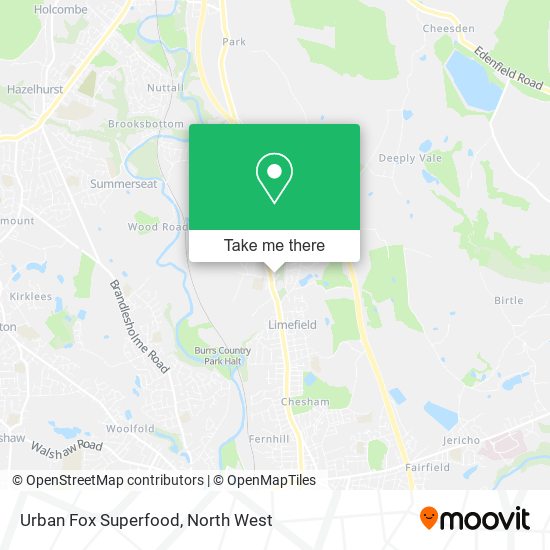 Urban Fox Superfood map