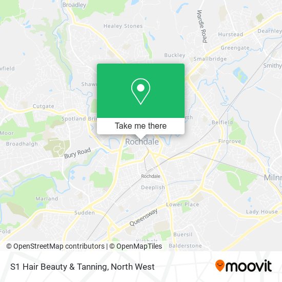 S1 Hair Beauty & Tanning map