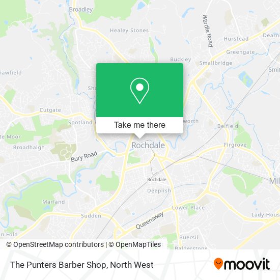 The Punters Barber Shop map