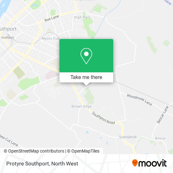 Protyre Southport map