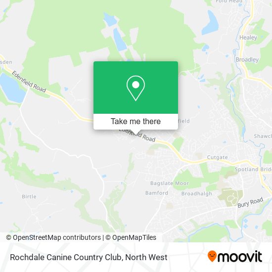Rochdale Canine Country Club map