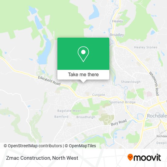 Zmac Construction map