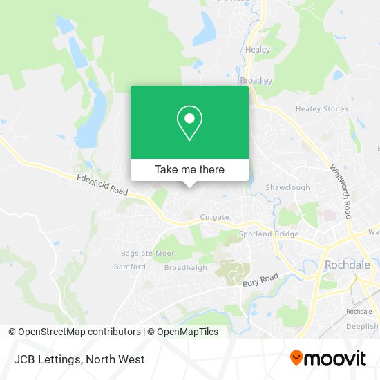 JCB Lettings map