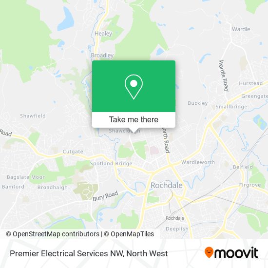 Premier Electrical Services NW map