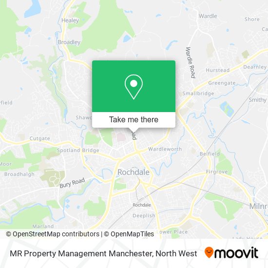 MR Property Management Manchester map