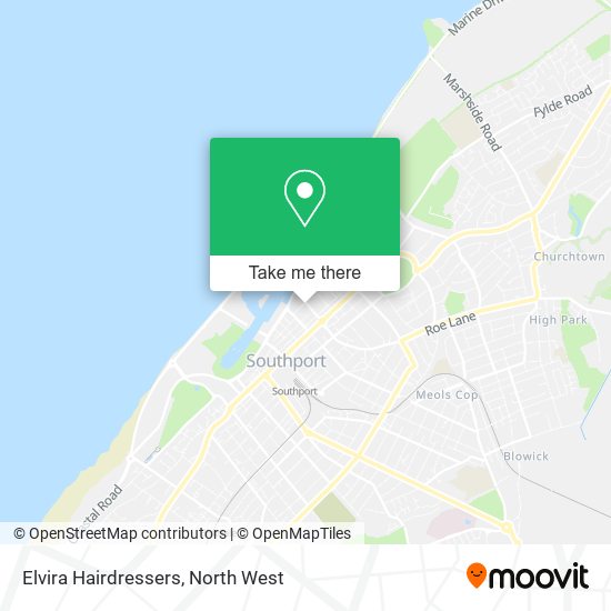 Elvira Hairdressers map