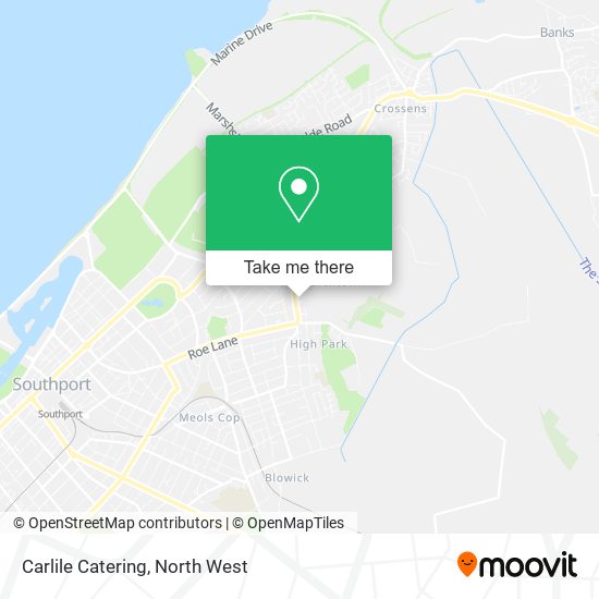 Carlile Catering map