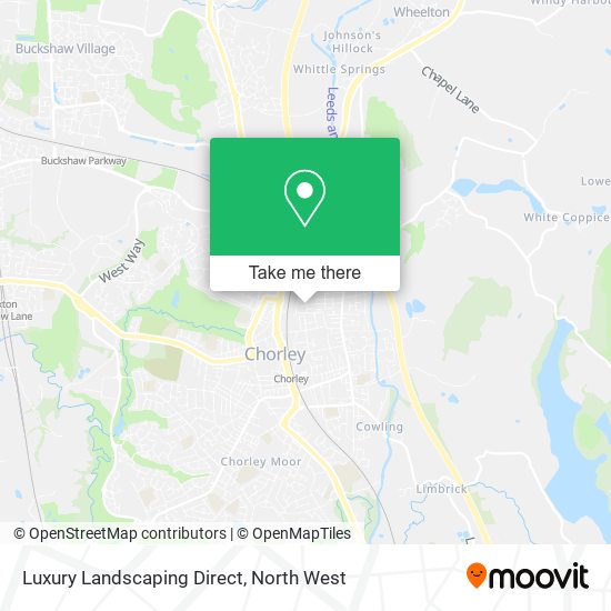 Luxury Landscaping Direct map