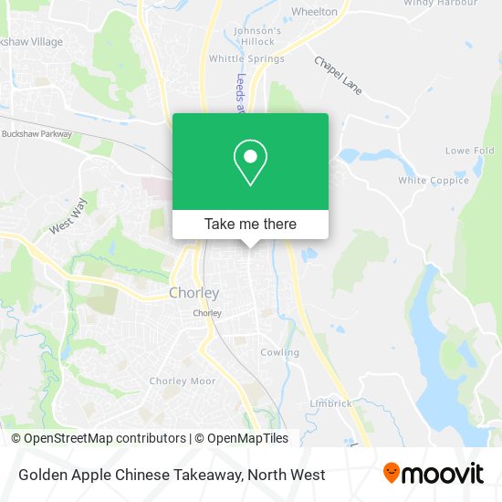 Golden Apple Chinese Takeaway map