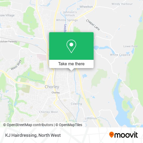 KJ Hairdressing map