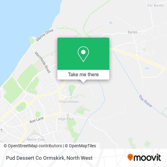Pud Dessert Co Ormskirk map