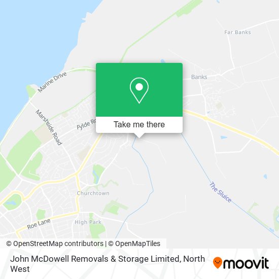 John McDowell Removals & Storage Limited map