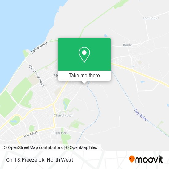 Chill & Freeze Uk map