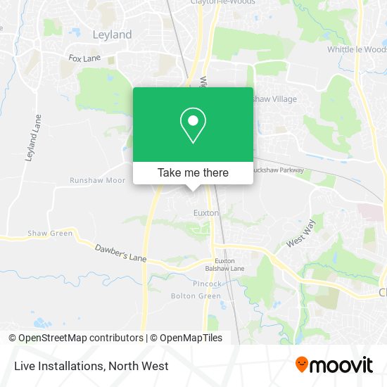 Live Installations map