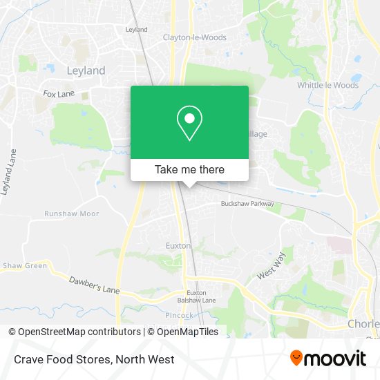 Crave Food Stores map