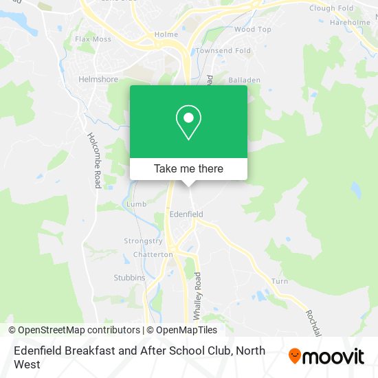Edenfield Breakfast and After School Club map