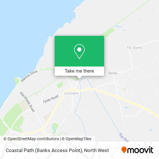 Coastal Path (Banks Access Point) map