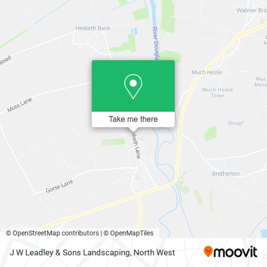 J W Leadley & Sons Landscaping map