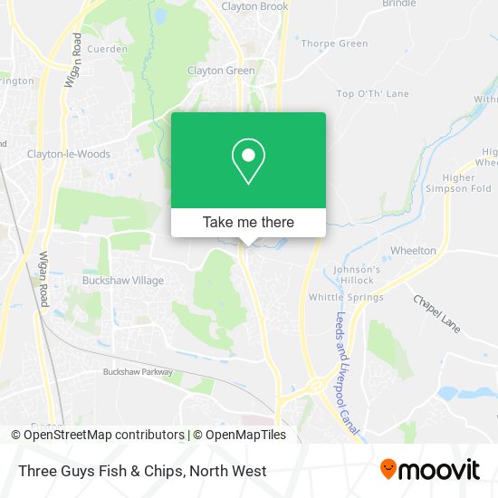 Three Guys Fish & Chips map