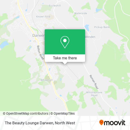 The Beauty Lounge Darwen map