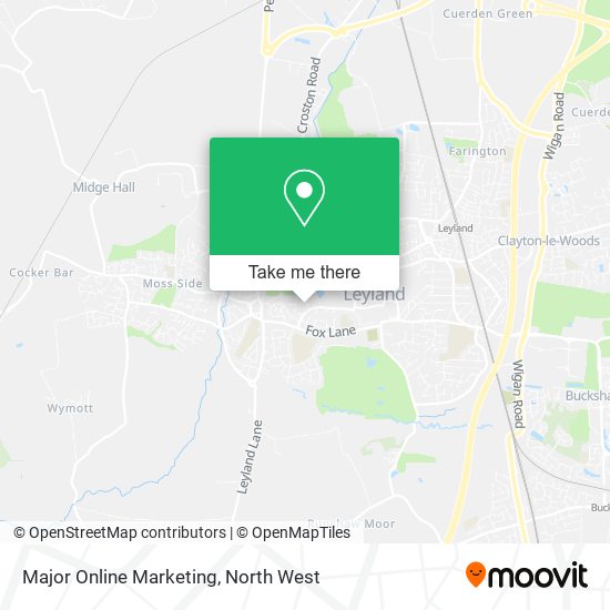 Major Online Marketing map