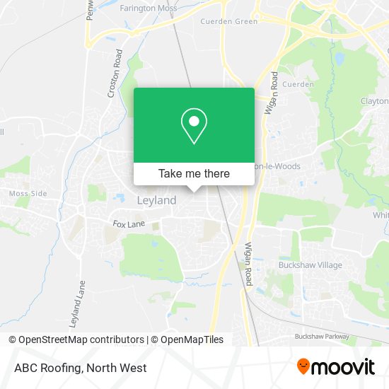ABC Roofing map