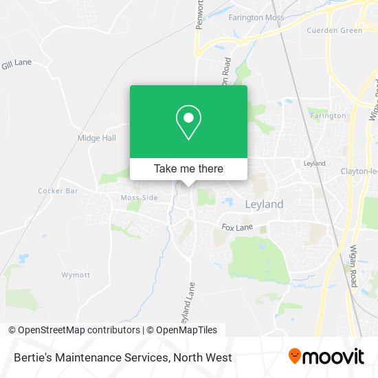 Bertie's Maintenance Services map