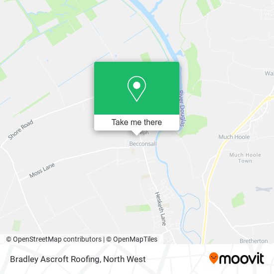 Bradley Ascroft Roofing map